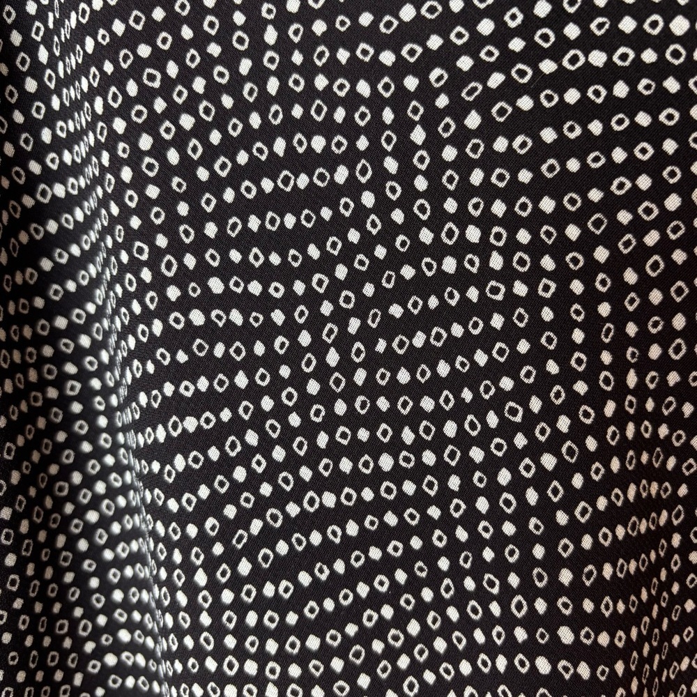 New York & Company Midi Skirt Sz 8 Brown Cream Print Flowy Asymmetrical Career - Picture 5 of 7